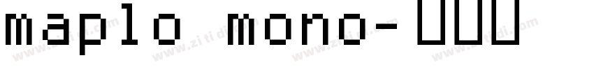 maplo mono字体转换